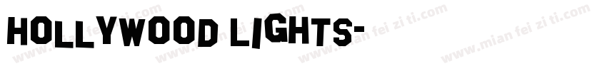 Hollywood Lights字体转换